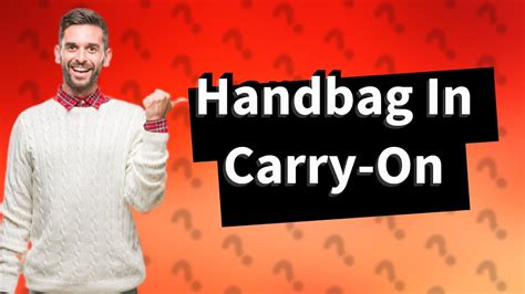 Does 7kg carry-on include handbag?