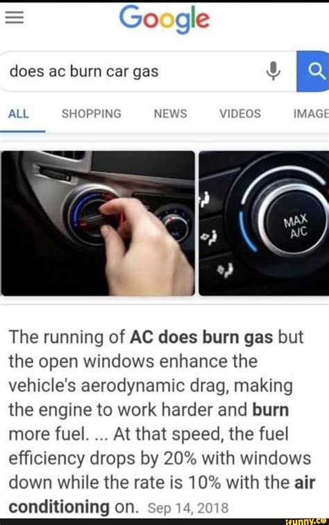 Does AC burn gas?