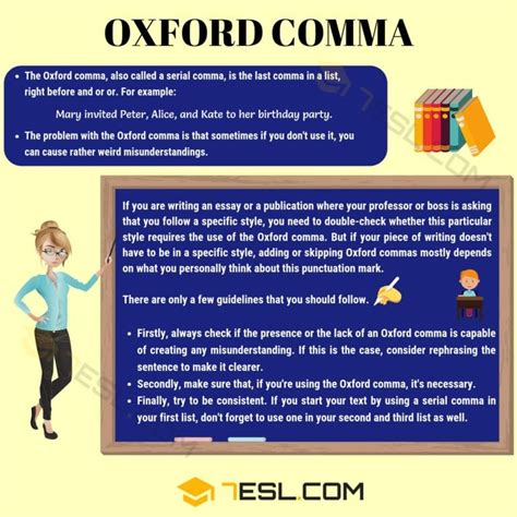 Does ACT accept Oxford comma?