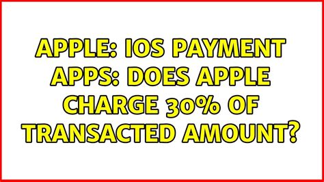 Does Apple charge a 30% fee?
