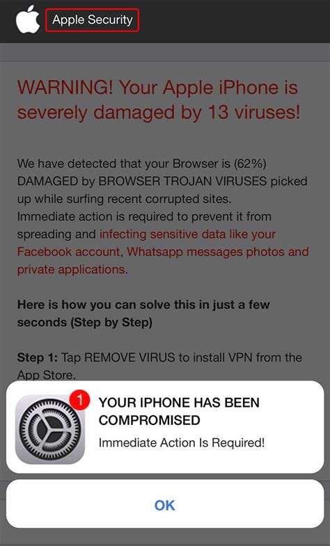 Does Apple send virus warnings?