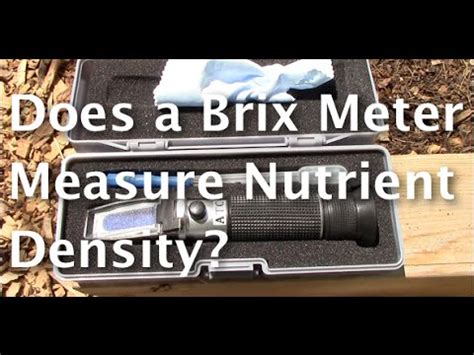 Does Brix measure density?