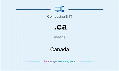 Does CA mean Canada?