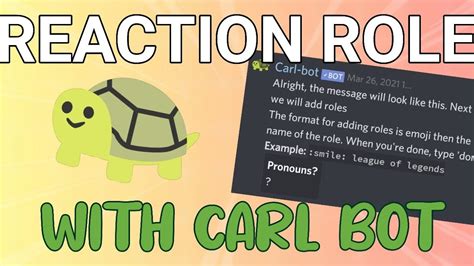 Does Carlbot do reaction roles?