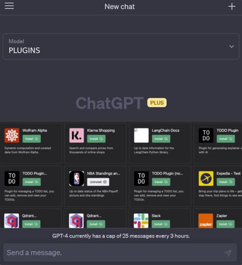 Does ChatGPT 3.5 have plugins?