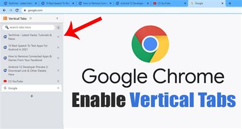 Does Chrome have vertical tabs?