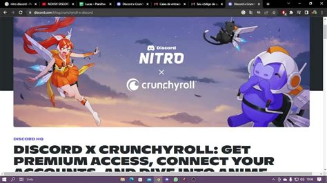 Does Crunchyroll come with discord Nitro?