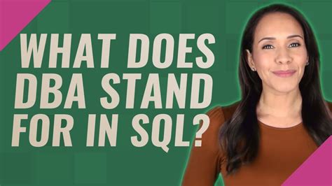 Does DBA know SQL?