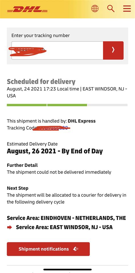 Does DHL ever deliver earlier than expected?