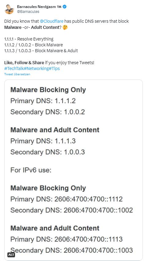 Does DNS block malware?