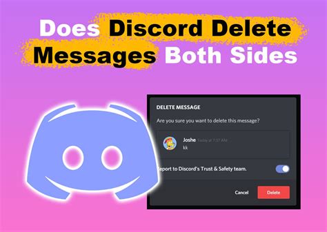 Does Discord delete DM messages on both sides?
