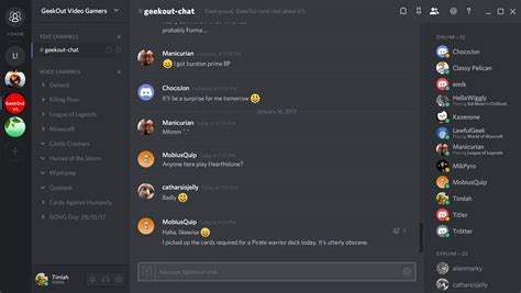 Does Discord mobile have chat bubbles?