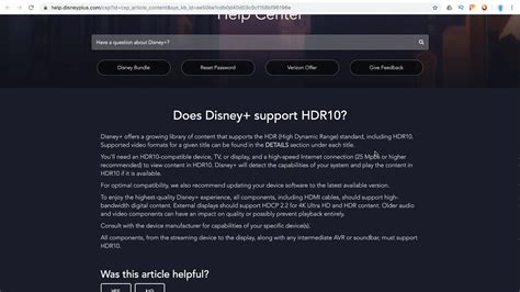 Does Disney plus support HDR10+?