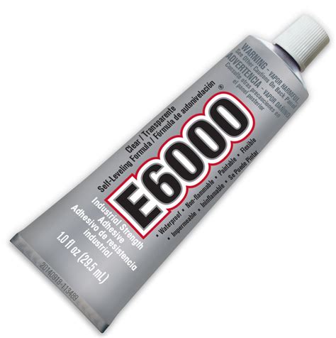 Does E6000 glue dry hard?