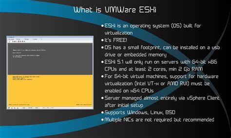 Does ESXi need an OS?