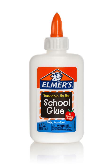 Does Elmer's glue dry white?