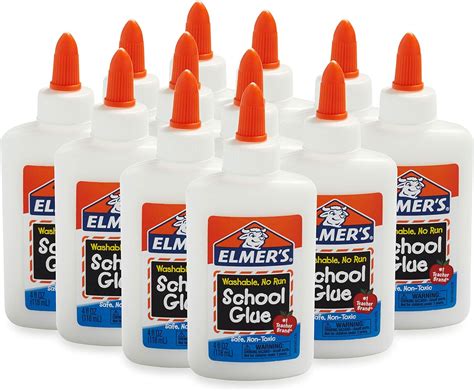 Does Elmer's glue stay white?