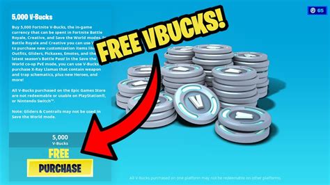 Does Epic Games give free V bucks?