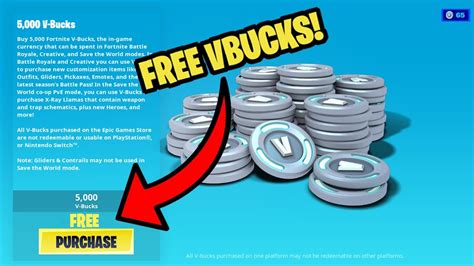 Does Epic Games give free V-Bucks?