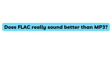 Does FLAC really matter?