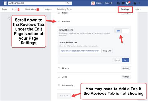 Does Facebook still have reviews?