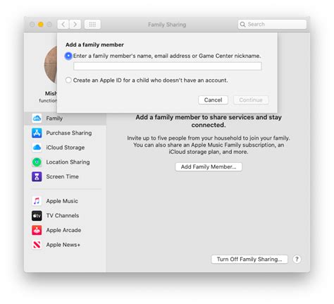 Does Family Sharing work on Macbook?