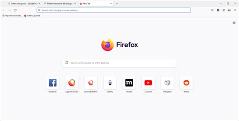 Does Firefox have workspaces?