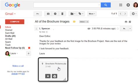 Does Gmail check attachments?