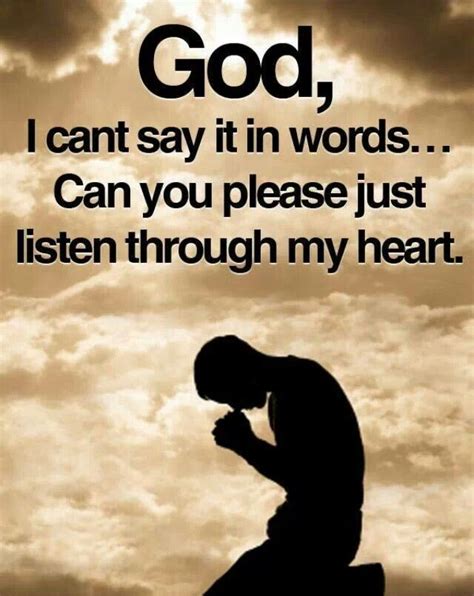 Does God hear my prayers in my mind?