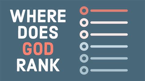 Does God rank sin?