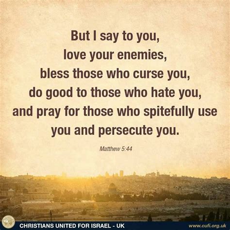 Does God say not to hate your enemies?