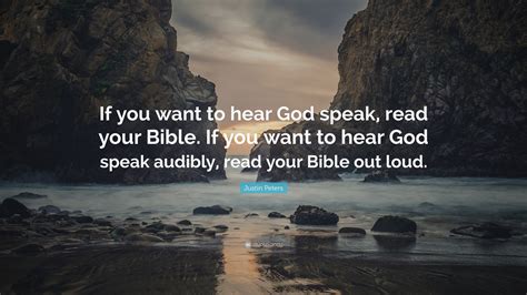 Does God speak in a loud voice?