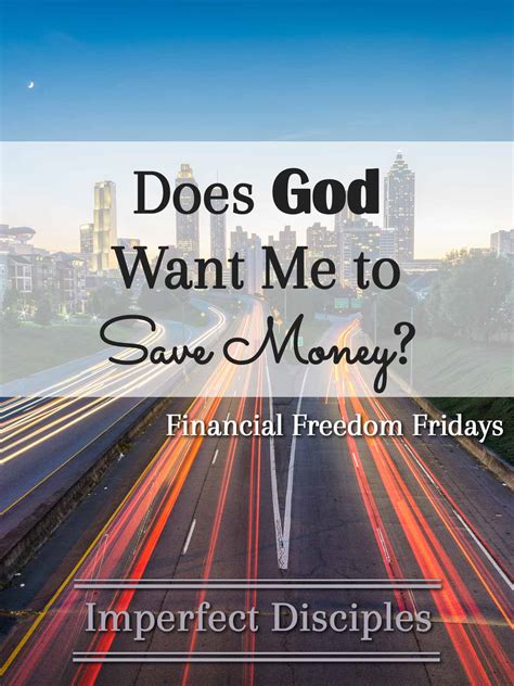 Does God want me to have money?