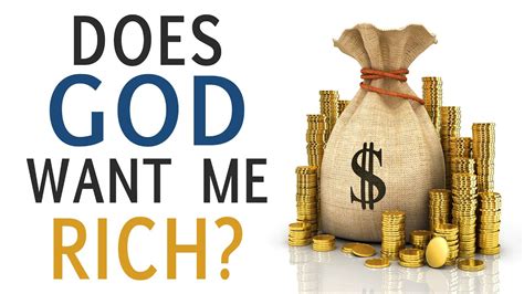 Does God want people to be rich?