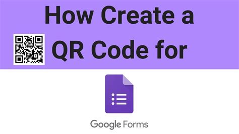 Does Google Forms have a QR code generator?