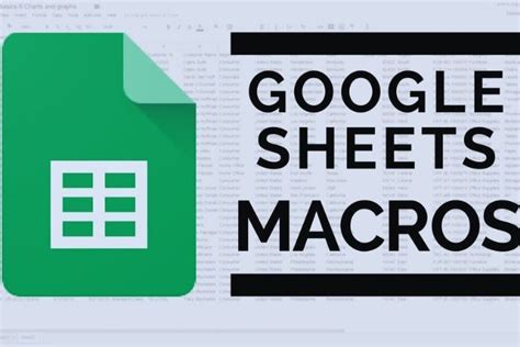 Does Google Sheets have macros?