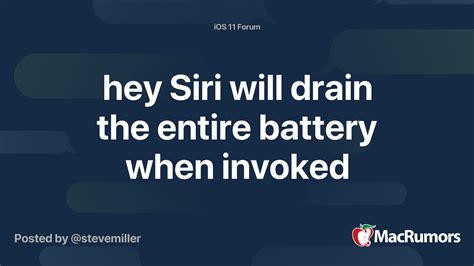 Does Hey Siri drain battery?