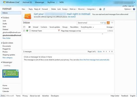 Does Hotmail use Microsoft Exchange?