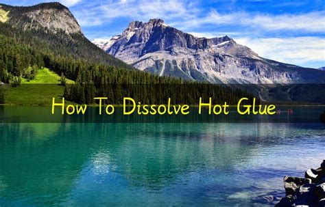 Does IPA dissolve hot glue?