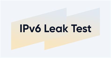 Does IPv6 leak?