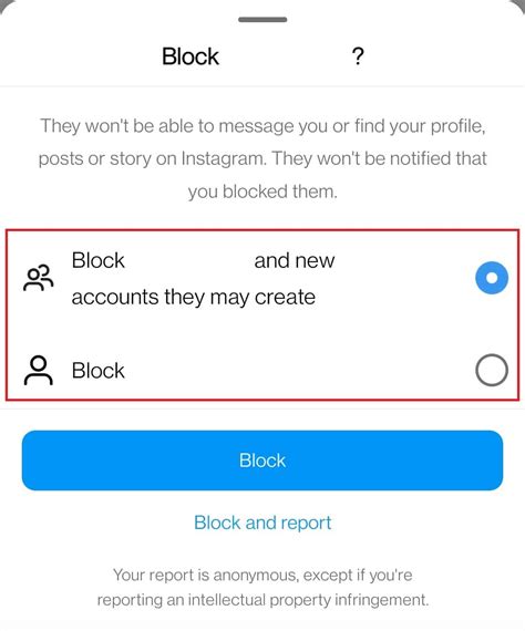 Does Instagram block all accounts?