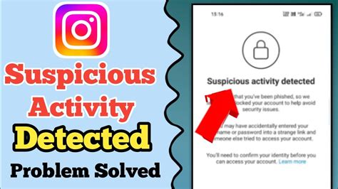 Does Instagram block suspicious activity?