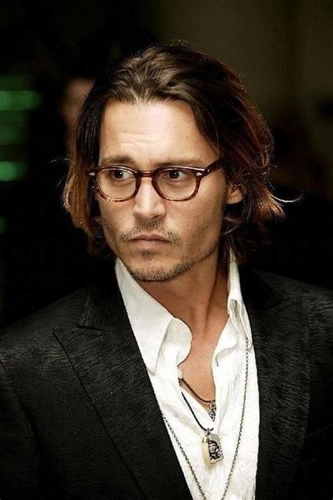Does Johnny Depp always wear glasses?