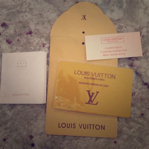 Does Louis Vuitton give certificate of authenticity?