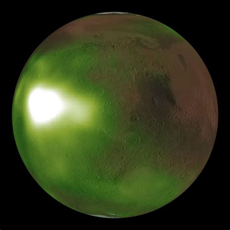 Does Mars glow at night?