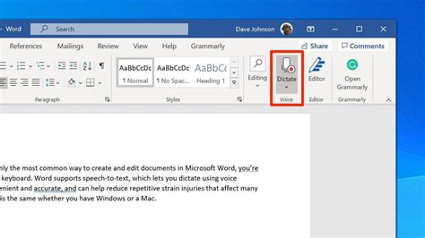 Does Microsoft Word have text to speech?