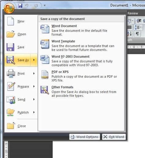 Does Office 2007 have Save As PDF?