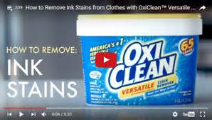 Does OxiClean remove ink?