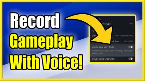 Does PS5 record voice?