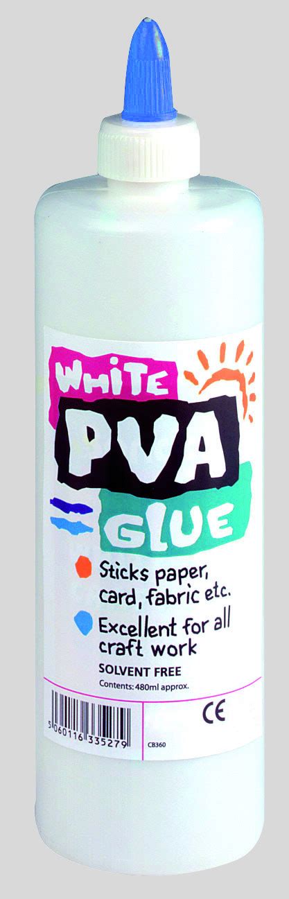 Does PVA glue dry white?